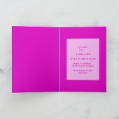 Roze Glitzy Glamoureuze Valentijnsdag Party Invite Kaart (Binnen)