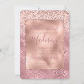 Roze Glitzy Glitter Leopard Print Kaart (Voorkant)