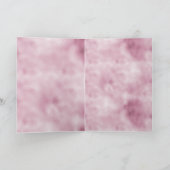 Roze Glitzy Glitter Paarse Eenhoorn Notitiekaartje (Binnen)