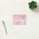 Roze Glitzy Glitter Post-it® Notes (Kantoor)