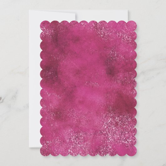 Roze Glitzy Glitter Sparkle 16e verjaardag Kaart (Achterkant)