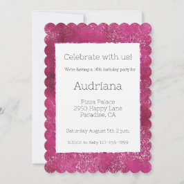 Roze Glitzy Glitter Sparkle 16e verjaardag Kaart