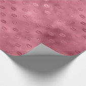 Roze Glitzy Lips Cadeaupapier (Hoek)