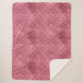 Roze Glitzy Lips Sherpa Deken (Voorkant)