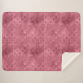 Roze Glitzy Lips Sherpa Deken (Voorkant (horizontaal))