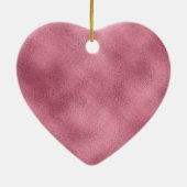 Roze Glitzy Sparkle gepersonaliseerd Keramisch Ornament (Achterkant)
