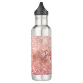 Roze Glitzy Sparkle Glitter Dog Mam Waterfles (Links)