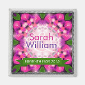 Roze gloed Green+Paars sparen de Magnet van de Dat (Voorkant)