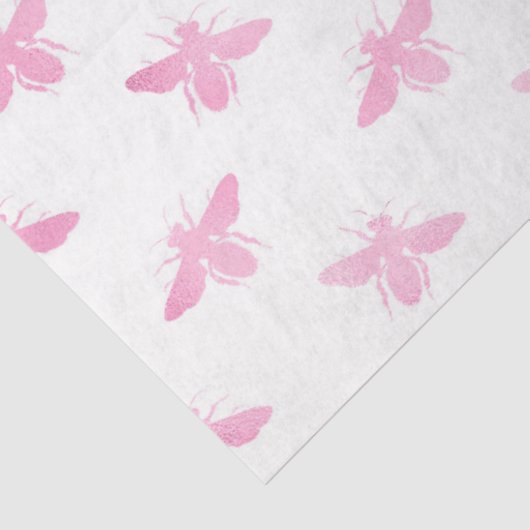 Roze gloed ontwerp Honeycomb-reeks #15 Tissuepapier (Detail)