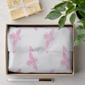 Roze gloed ontwerp Honeycomb-reeks #15 Tissuepapier (Geschenk)