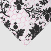 Roze gloed ontwerp Honeycomb-reeks #17 Tissuepapier (Detail)