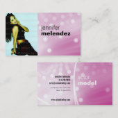 Roze gloed Visitekaartje (Voorkant / Achterkant)