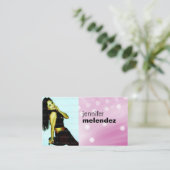 Roze gloed Visitekaartje (Staand voorkant)