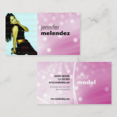 Roze gloed Visitekaartje (Voorkant / Achterkant)