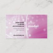 Roze gloed Visitekaartje (Achterkant)