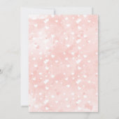 Roze Gloed Waterverf Pioen Save The Date Trouwkaar (Achterkant)