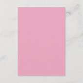 Roze Gloed Zeeschelp Bruiloft Details Kaart (Achterkant)