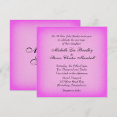 Roze gloedweddenschappen kaart (Voorkant / Achterkant)