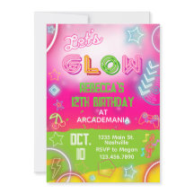 Roze gloeiende gloed van gloednieuwe games op de d