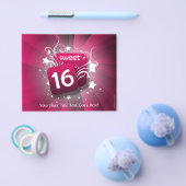 Roze gloeiende zwenken en stembanden zoet 16 flyer (Enkel)