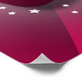 Roze gloeiende zwenken en stembanden zoet 16 poster (Hoek)