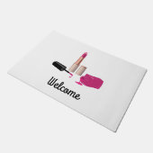 Roze gloeistok en nagelPoolse schoonheid Geëerd Deurmat (Schuin)