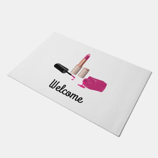 Roze gloeistok en nagelPoolse schoonheid Geëerd Deurmat (Schuin)