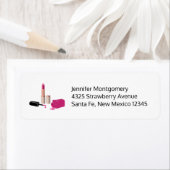 Roze gloeistok en nagelPoolse schoonheid Geëerd Etiket (Insitu)