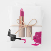 Roze gloeistok en nagelPoolse schoonheid Geëerd Inpakpapier Vel (In situ)