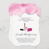 Roze gloeistok en nagelPoolse schoonheid Geëerd Kaart (Voorkant / Achterkant)