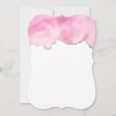 Roze gloeistok en nagelPoolse schoonheid Geëerd Kaart (Achterkant)