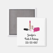 Roze gloeistok en nagelPoolse schoonheid Geëerd Magneet (Voorkant / Achterkant)