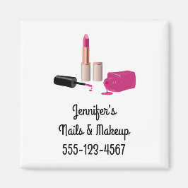 Roze gloeistok en nagelPoolse schoonheid Geëerd Magneet