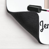 Roze gloeistok en nagelPoolse schoonheid Geëerd Muismat (Hoek)