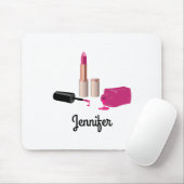 Roze gloeistok en nagelPoolse schoonheid Geëerd Muismat (Met muis)