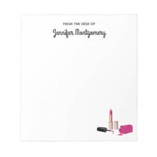 Roze gloeistok en nagelPoolse schoonheid Geëerd Notitieblok