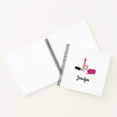 Roze gloeistok en nagelPoolse schoonheid Geëerd Notitieboek (Binnen)