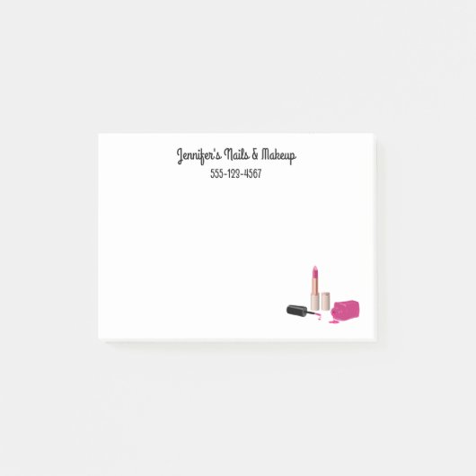 Roze gloeistok en nagelPoolse schoonheid Geëerd Post-it® Notes (Voorkant)