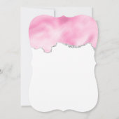 Roze gloeistok en nagelPoolse schoonheid Geëerd Save The Date (Achterkant)