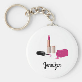 Roze gloeistok en nagelPoolse schoonheid Geëerd Sleutelhanger