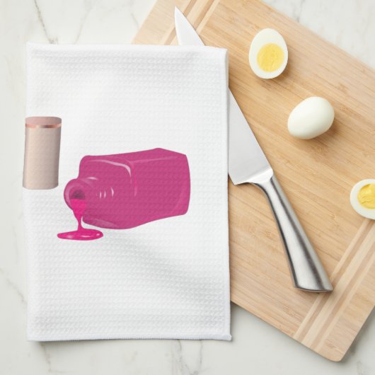 Roze gloeistok en nagelPoolse schoonheid Geëerd Theedoek (Quarter Fold)