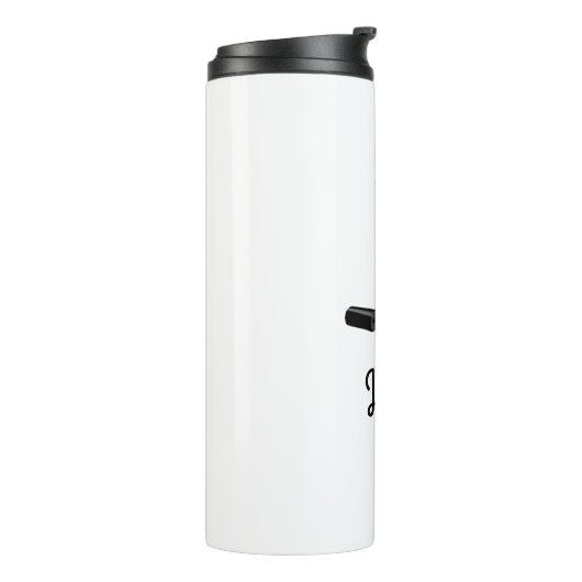 Roze gloeistok en nagelPoolse schoonheid Geëerd Thermosbeker (Gedraaid links)