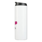 Roze gloeistok en nagelPoolse schoonheid Geëerd Thermosbeker (Geroteerd rechts)