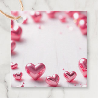 Roze Glossy Favoriet Tags Bedankjes Labels