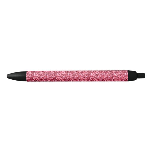 Roze glotpuntpen zwarte inkt pen (Voorkant)