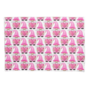 Roze Gnome-harten Bosland Scandinavisch Lief Kussensloop