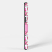 Roze Gnome-harten Monogram Bos Aardig iPhone Hoesje (Rechterkant)