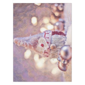 Roze Gnome in de sneeuw waterverf schilderij Tafelkleed (Voorkant)