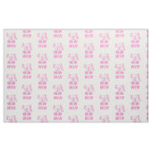 Roze Go Fight Win Megaphone Stof (Fat Quarter)