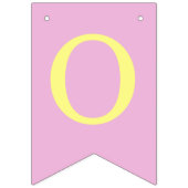 Roze God zegene 4 letters Naam doopsel Communie Vlaggetjes (Derde vlag)